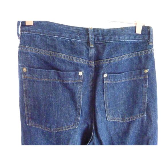 Zara Strait Leg Baggy Boot Cut Jeans Size 4 - Picture 5 of 6